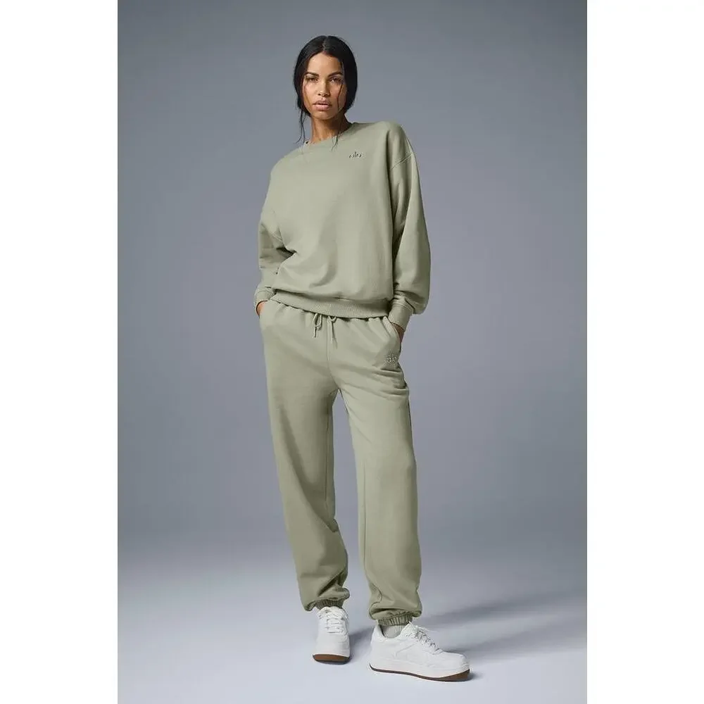 Alo Yoga Accolade Sweatpants Limestone‎ Relaxed Fit Premium Fleece Lounge Jogger